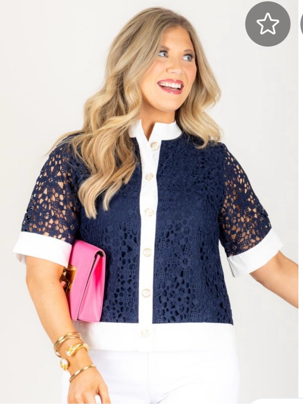 NWT JODIFL navy top
